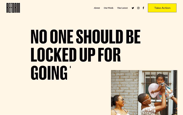 Reform Alliance Web Design
