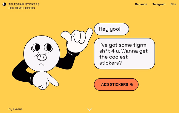 Stickers Web Design