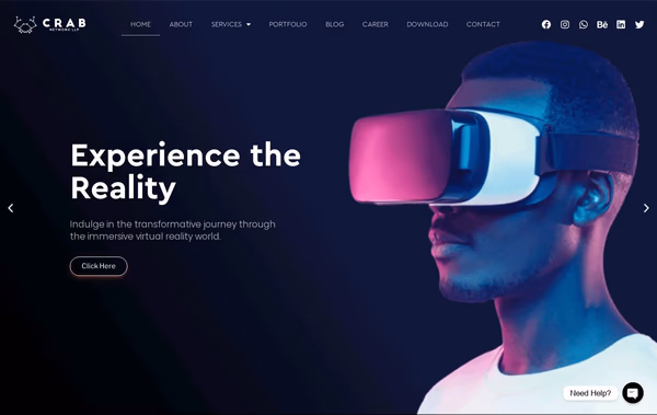 Crab Network Web Design