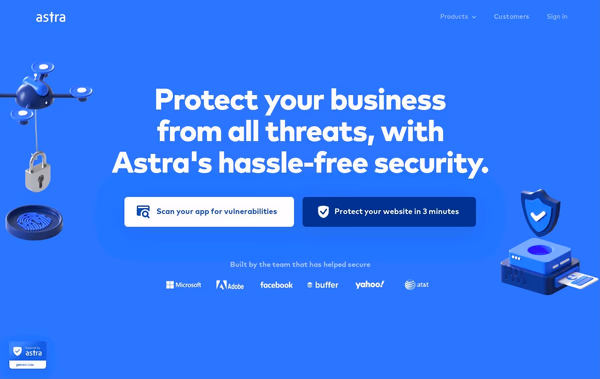 Astra Security Web Design