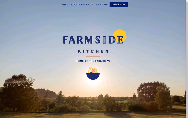 Farm Side Kitchen Web Design