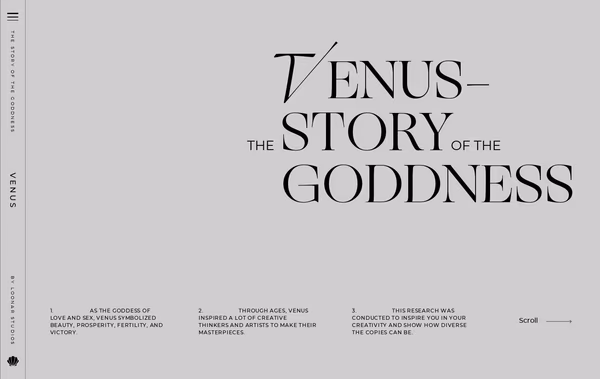Venus-Story Web Design