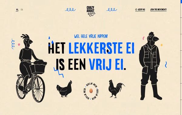 Crazy about Eggs Web Design