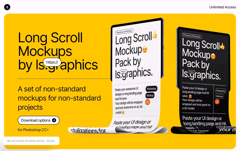 Long Scroll Mockups