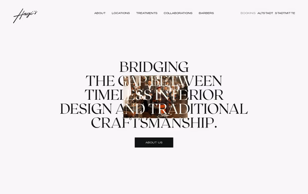 Hagis Barbershop Web Design