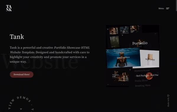 Tank Web Design