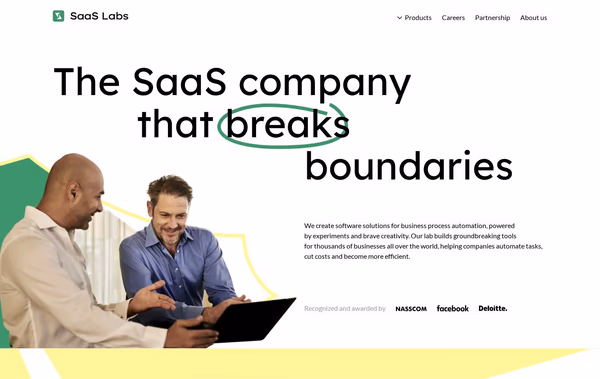 SaaS Labs Web Design