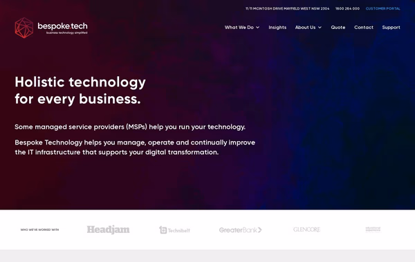 Bespoke Technology Web Design