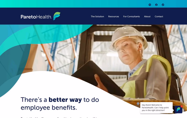 Pareto Health Web Design