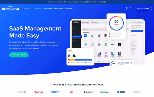 BetterCloud Web Design