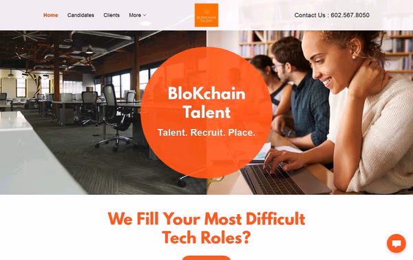 Blokchain Talent Web Design