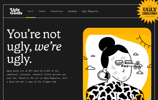 Ugly Goofs NFT Web Design