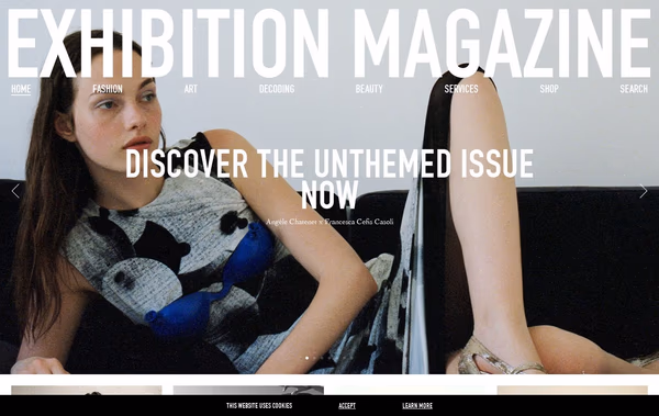 Exhibition-Magazine Web Design