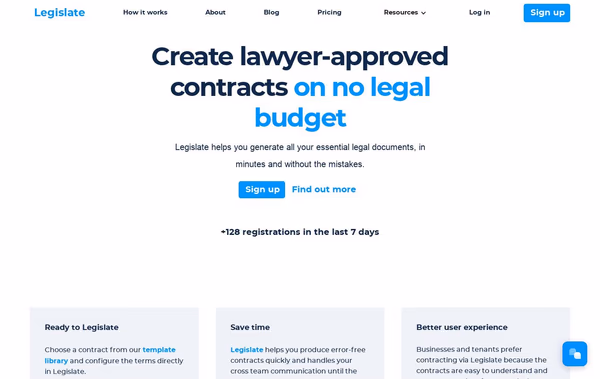 Legislate Web Design