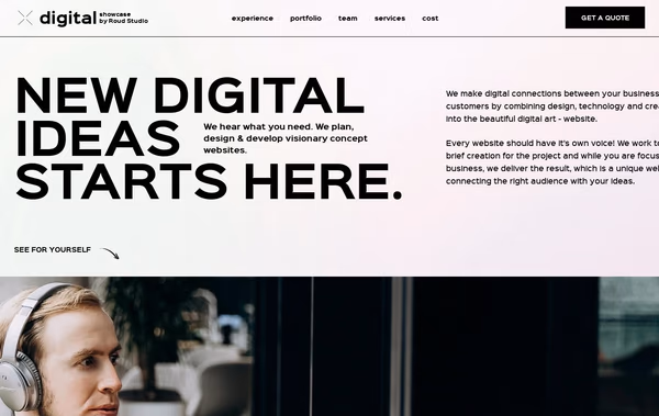 Digital Showcase Roud Studio Web Design