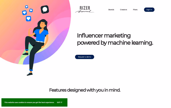 Rizer Social Web Design