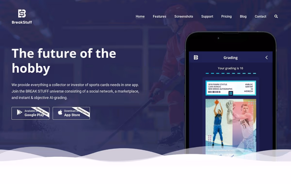 Break Stuff App Web Design