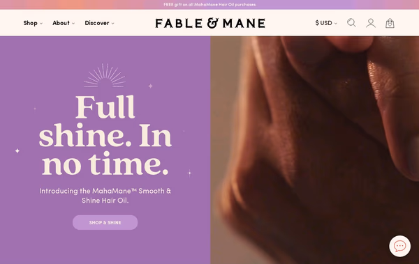 Fable and Mane Web Design
