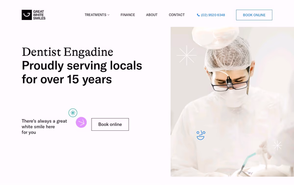 Great White Smiles Web Design