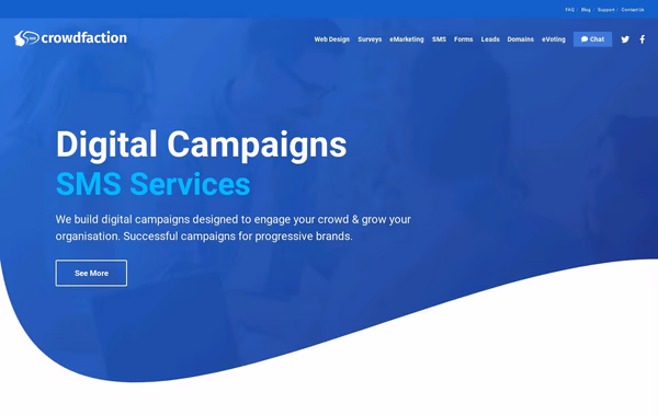 Crowdfaction Web Design