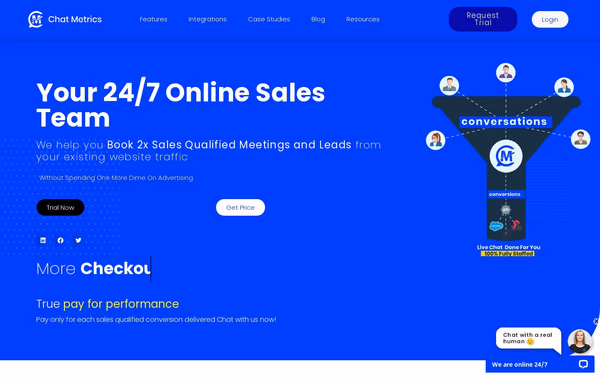 Chat Metrics Web Design