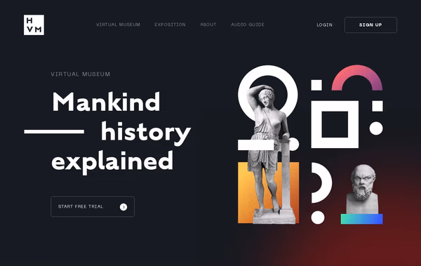 History Virtual Museum Web Design