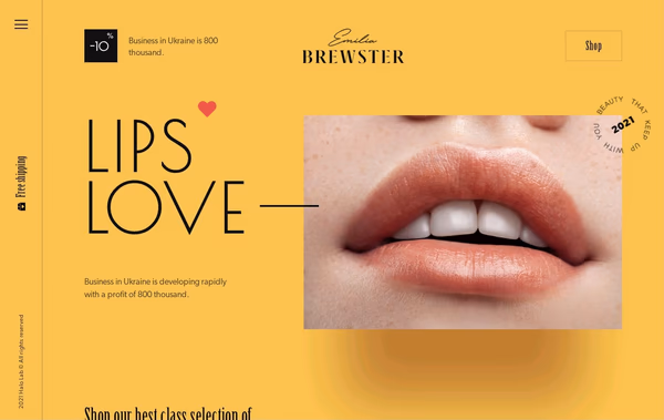 Lips Love Webflow Web Design
