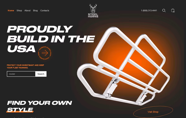 Steel Horns Web Design