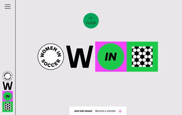 Women in Soccer Web Design