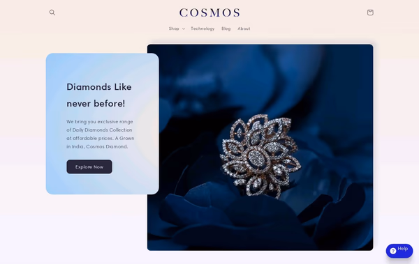 Cosmos Diamonds Web Design