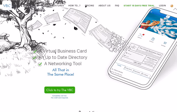 The Virtual Business Card Web Design
