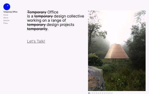 Temporary Office Web Design