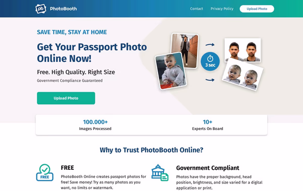 PhotoBooth  Web Design