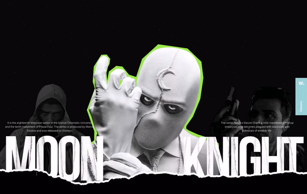 Moon Knight Web Design