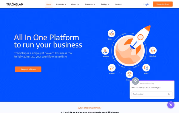 Trackolap Web Design