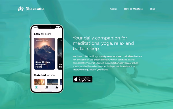 Shavasana Web Design