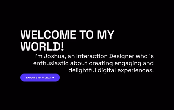 Joshua's World Web Design