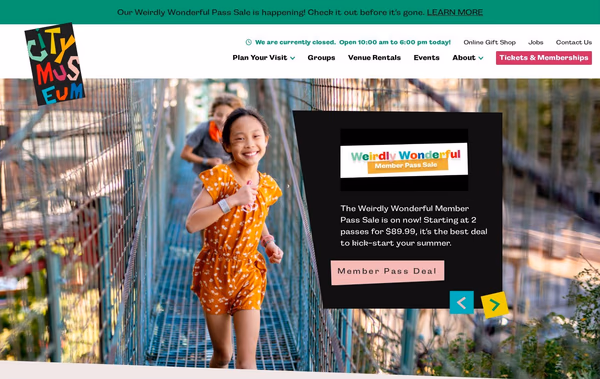City Museum Web Design