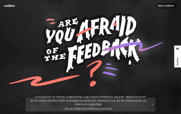 Spooky Feedback Web Design
