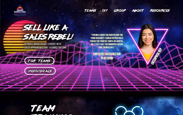The Sales Rebellion Web Design