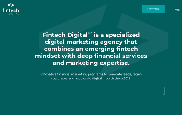 Fintech Digital Web Design
