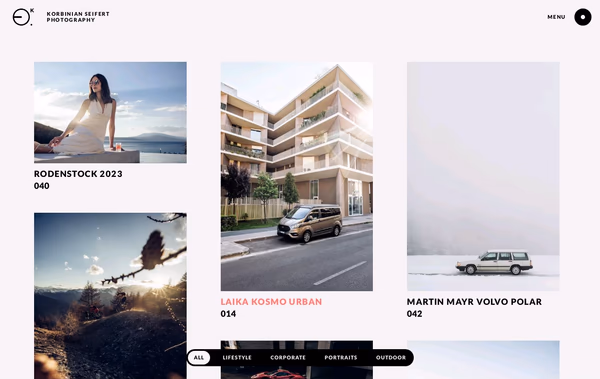 Korbinian Seifert Photography Web Design