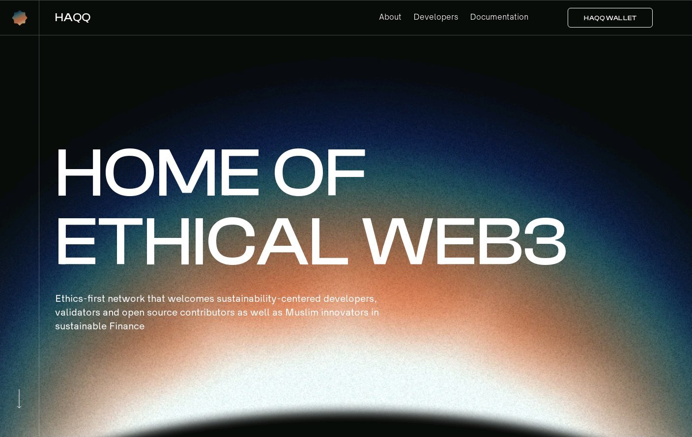 HAQQ Website is a Web Design Inspiration