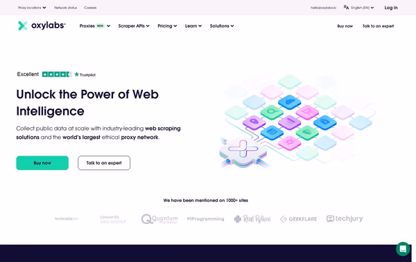 Oxylabs Web Design