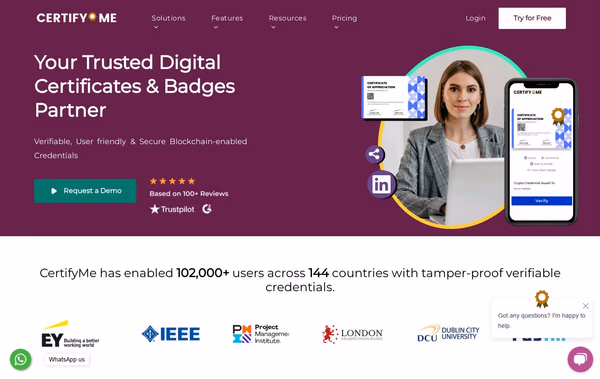 CertifyMe Web Design