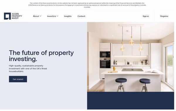 Acorn Property Invest Web Design