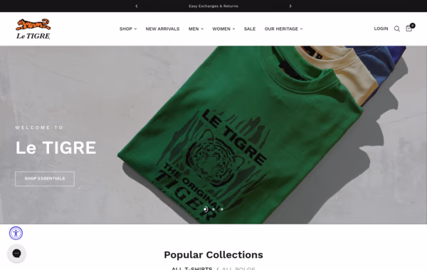 Le Tigre Web Design