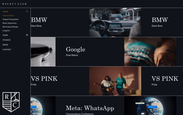 Racket Club Web Design