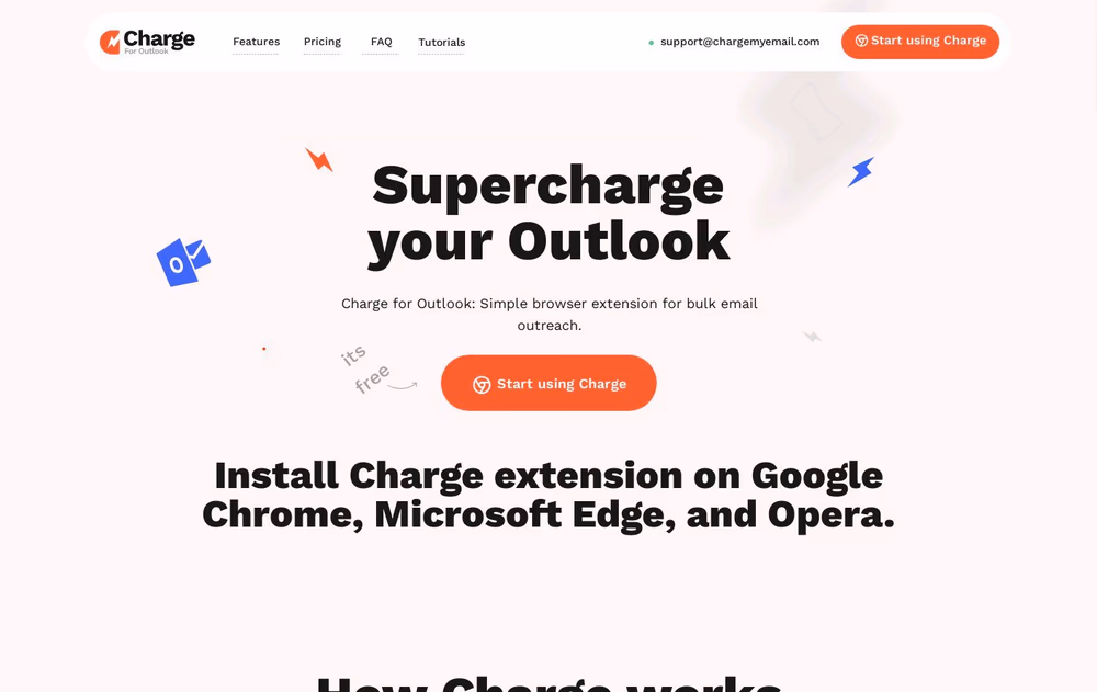 Charge for Outlook
