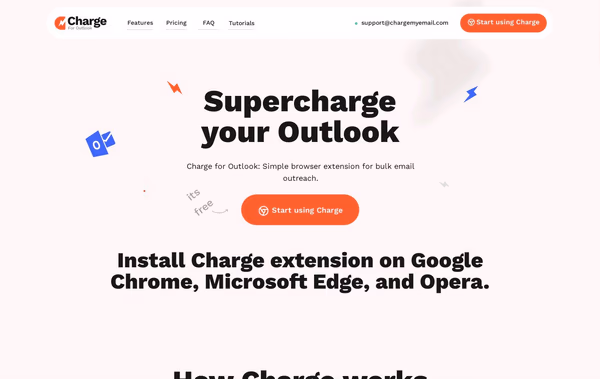 Charge for Outlook Web Design
